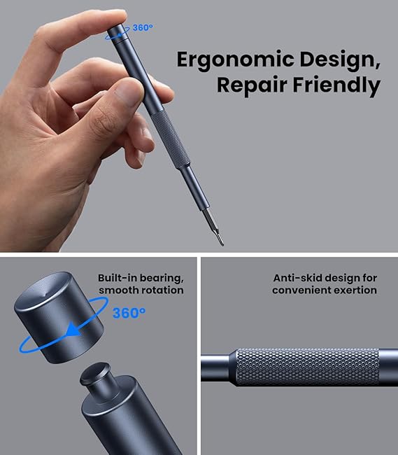 AA Engineering  28 in 1 Small Screwdriver Repair Tool Kit Black