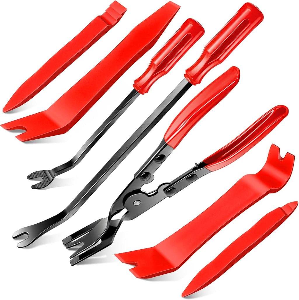 AA Engineering 7 Pcs Car Trim Removal Tool Kit with Non-Scratch Plastic Pry Tool