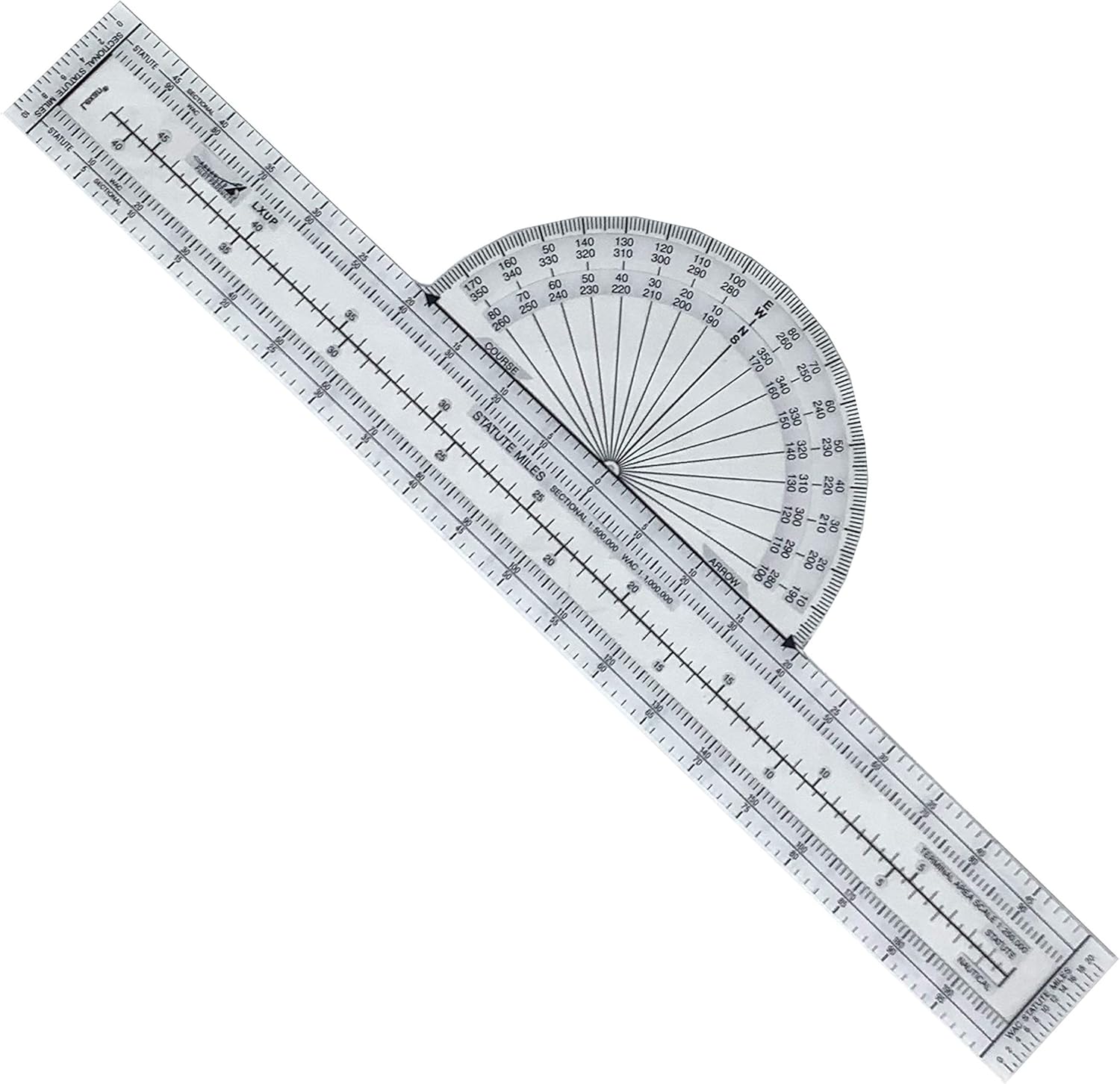 AA Engineering Fixed Aviation Plotter, Ideal for Student & Private Pilots - Navigation Aid